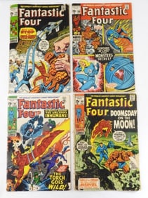 (4) BRONZE MARVEL FANTASTIC FOUR