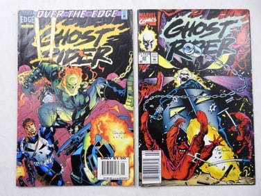 (2) 1990'S MARVEL GHOST RIDER COMICS
