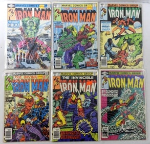(6) BRONZE MARVEL IRON MAN # 127, #129-#133