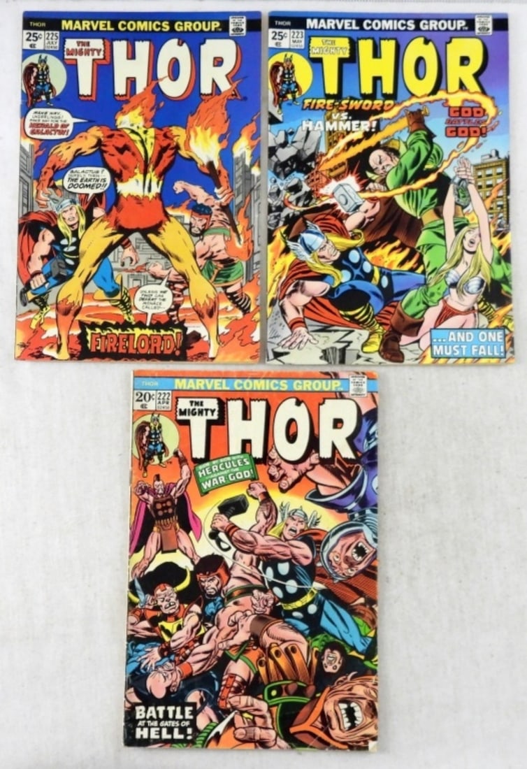 (3)BRONZE  THE MIGHTY THOR #222,223 &225 (1 of 2)