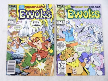 (2) MARVEL STAR COMICS  EWOKS/STAR WARS