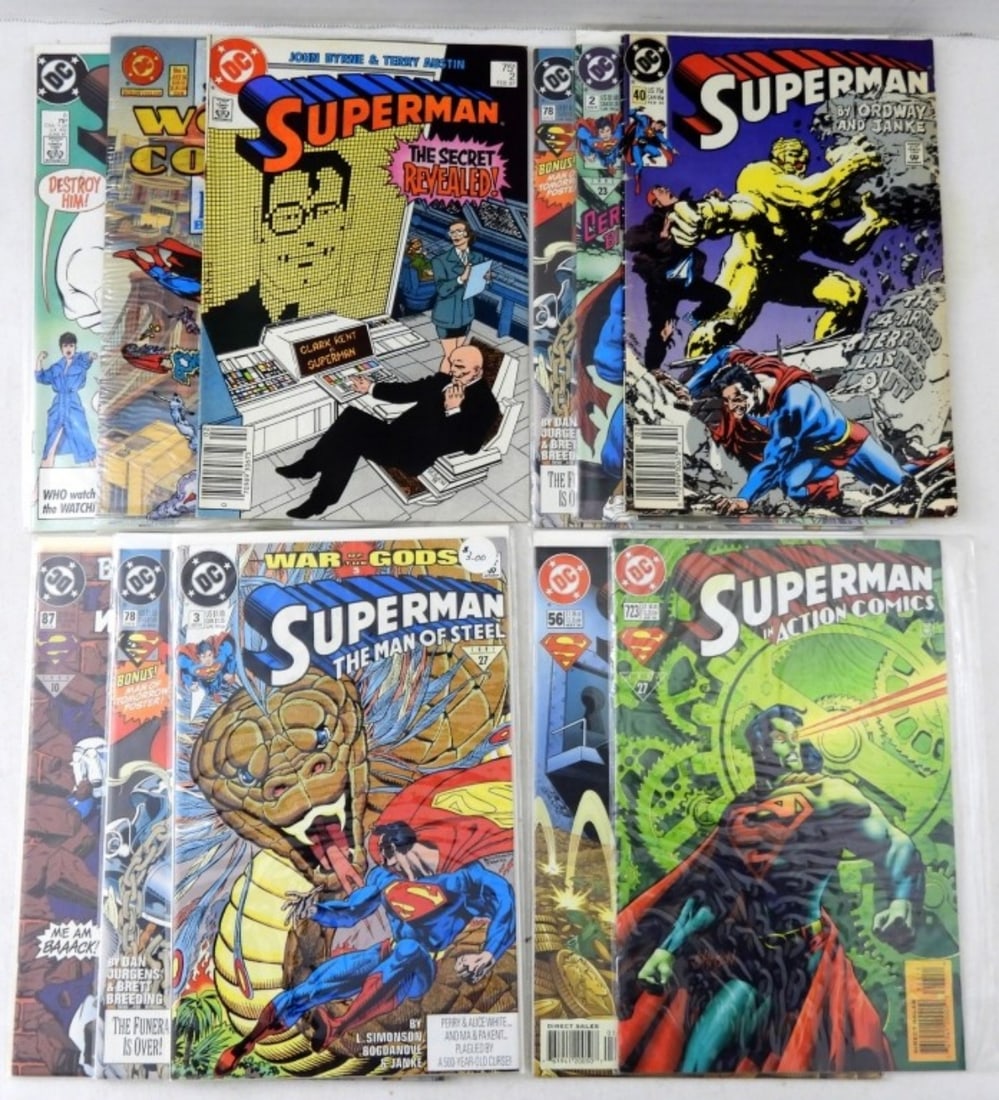(11) DC SUPERMAN COMIC BOOKS - No 1 (1 of 2)