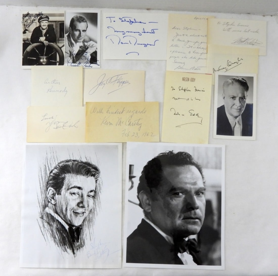 (14) VTG AUTOGRAPHED PHOTOS & NOTES (1 of 3)