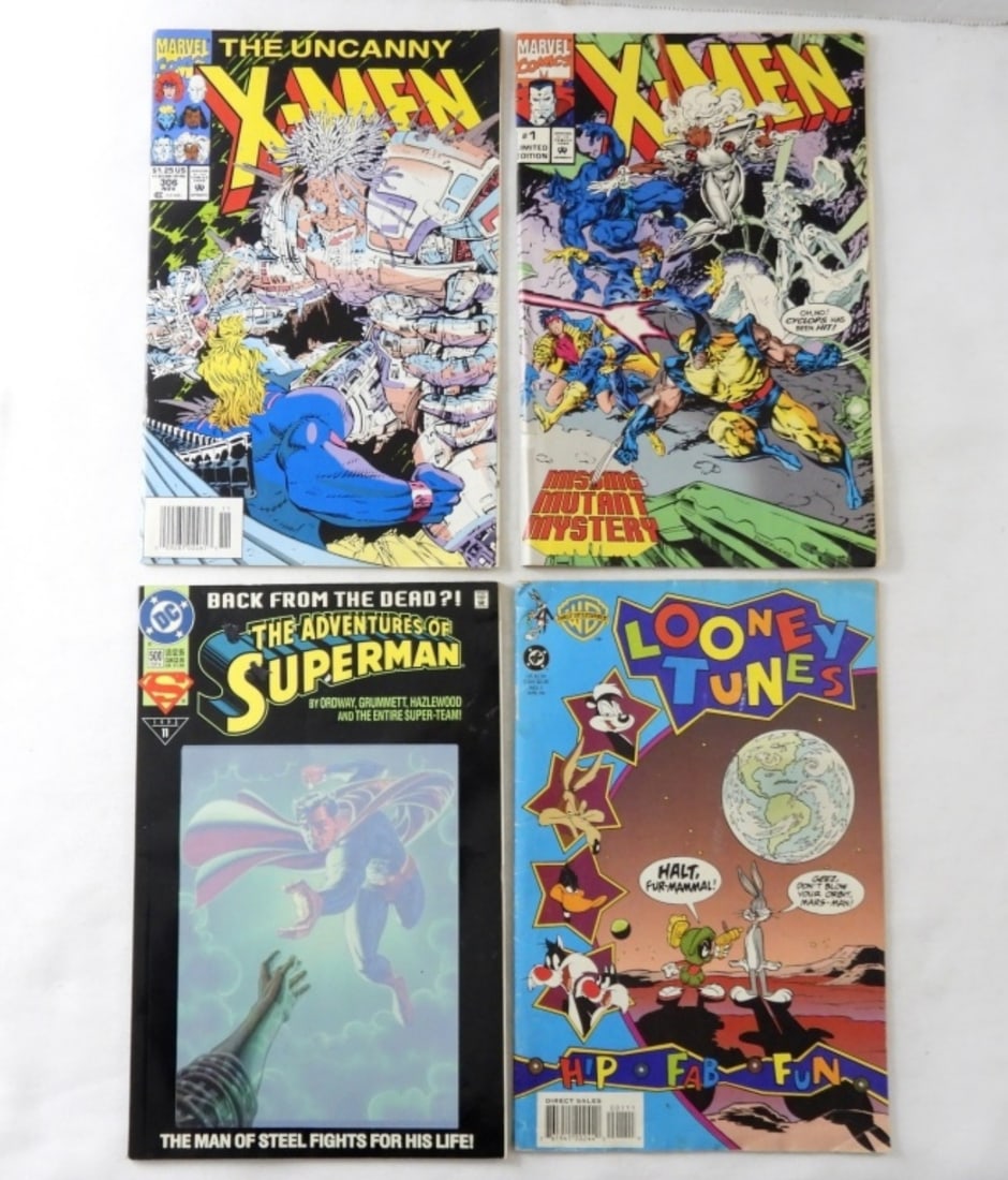 LOONEY TUNES, SUPERMAN, X-MEN LOT: LOONEY TUNES 1994, THE ADVENTURES OF SUPERMAN 1993, X-MEN 1993 #306, X-MEN 1994 #1