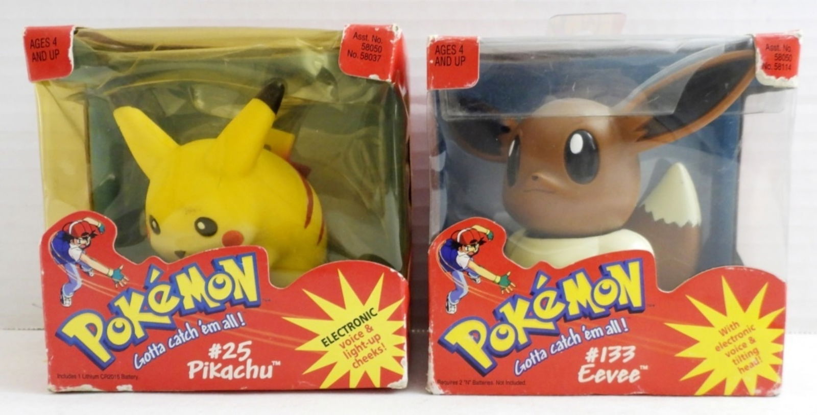 EEVEE AND PIKACHU 1999 ELECTRONIC FIGURES (1 of 2)