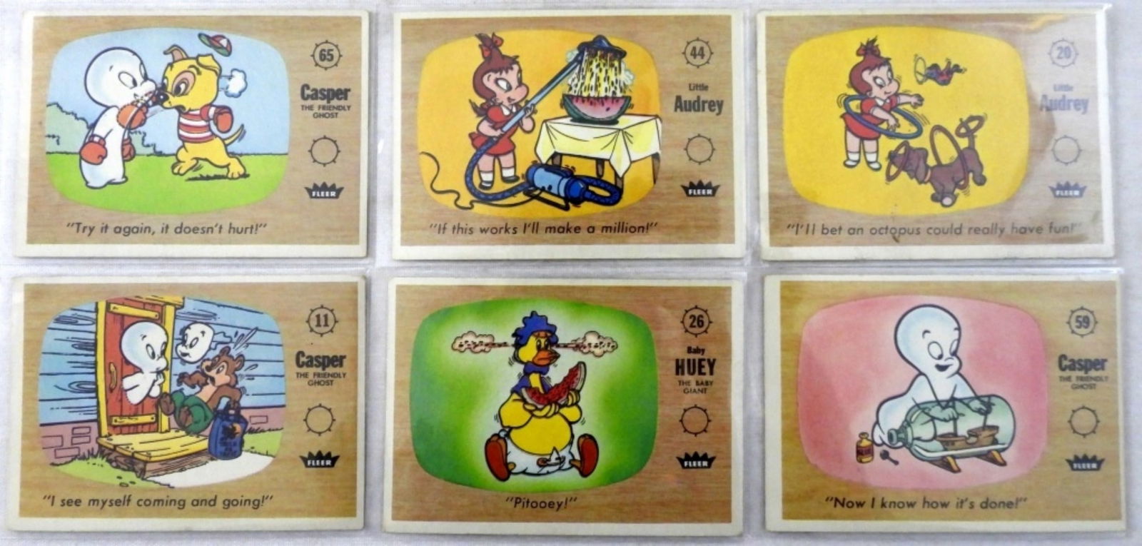 1960 FLEER CASPER TRADING CARDS (6) (1 of 2)