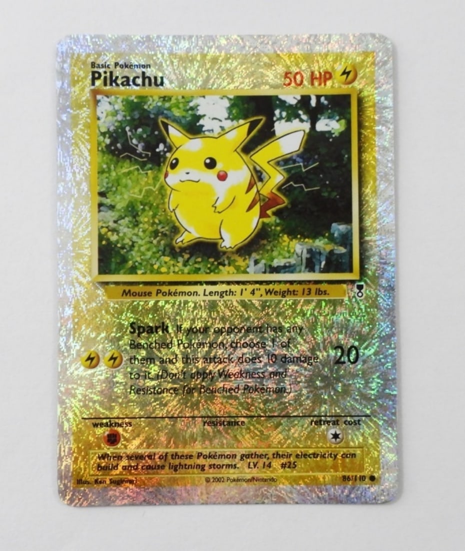 PIKACHU HOLO POKEMON CARD: PIKACHU 50HP 86/110 HOLO IN GOOD CONDITION