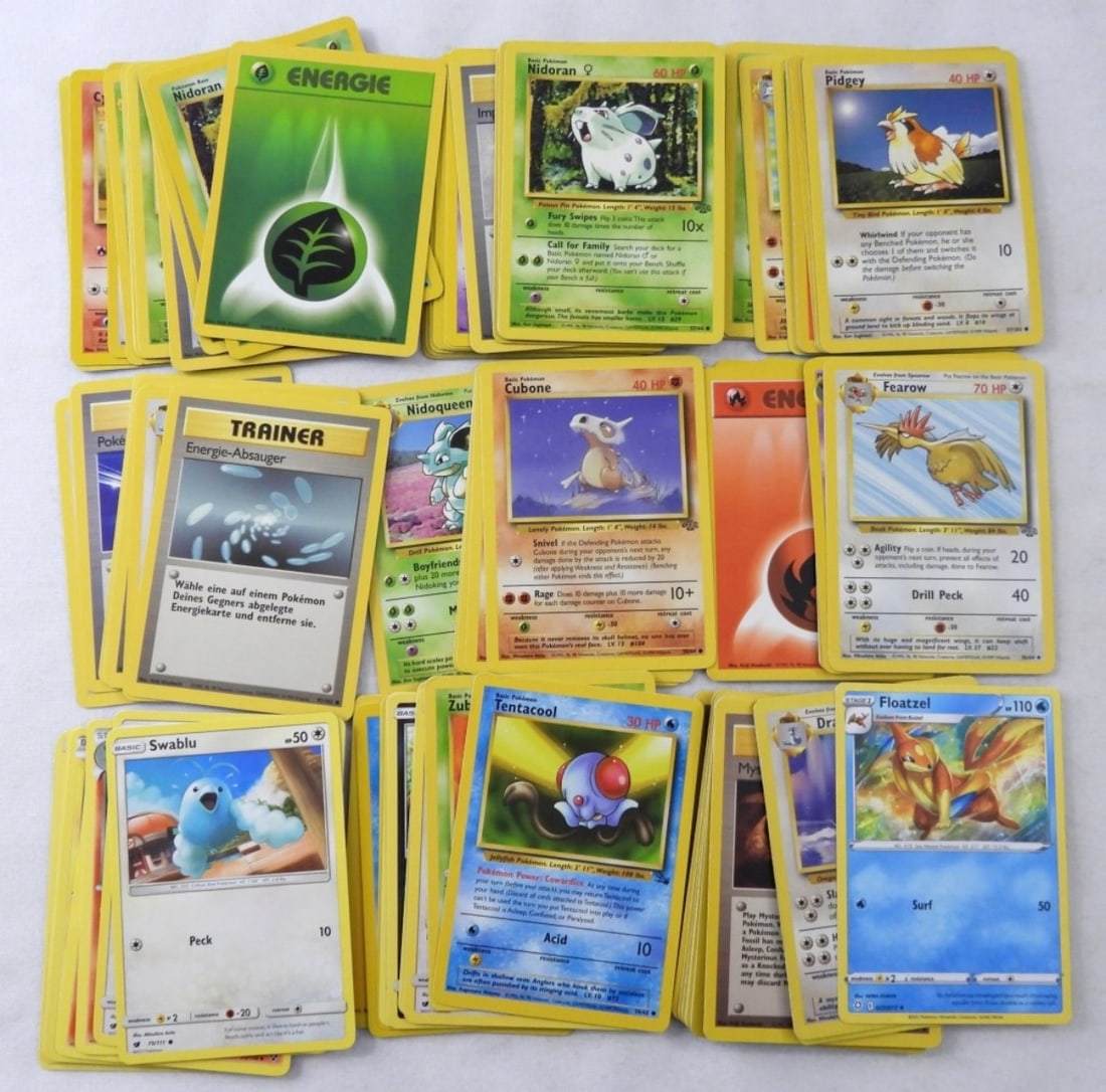 POKEMON LOT (90 CARDS): MIXED LOT OF 90 POKEMON CARDS, ALL IN FAIR TO GOOD CONDITION NO HOLO'S.