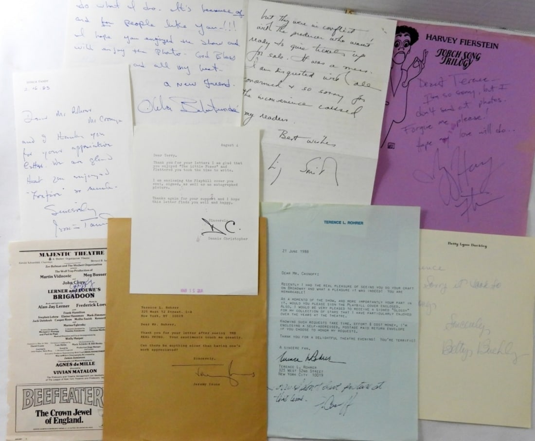 (9) SIGNED CELEBRITY FAN LETTERS VINTAGE (1 of 3)
