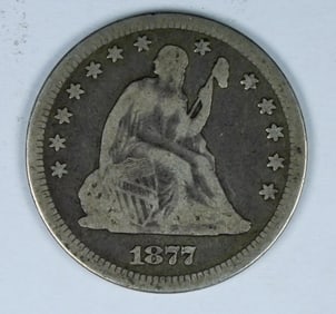 1877 SEATED LIBERTY QUARTER