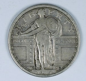 1917-D T-1 STANDING QUARTER