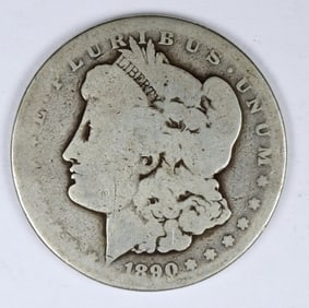 1890-CC MORGAN SILVER DOLLAR