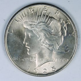1925 PEACE SILVER DOLLAR