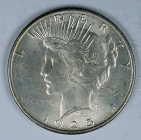 1925-S PEACE SILVER DOLLAR