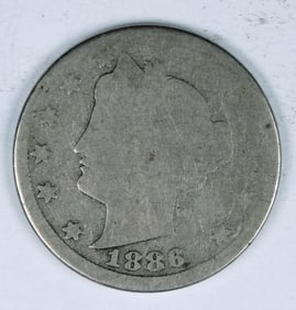 1886 LIBERTY "V" NICKEL