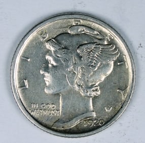 1920-S MERCURY SILVER DIME