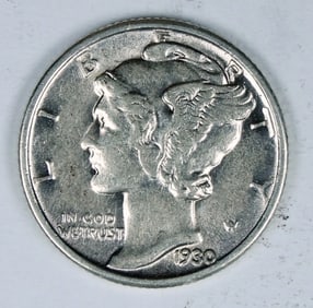 1930 MERCURY SILVER DIME