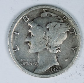 1926-S MERCURY SILVER DIME