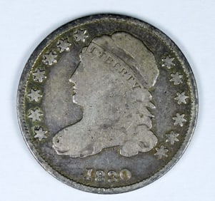 1830 CAPPED BUST SILVER DIME