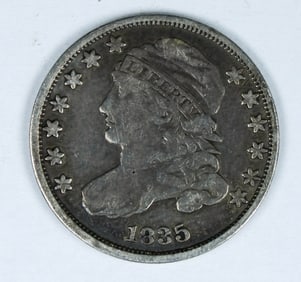 1835 CAPPED BUST SILVER DIME