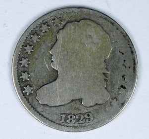 1829 CAPPED BUST SILVER DIME