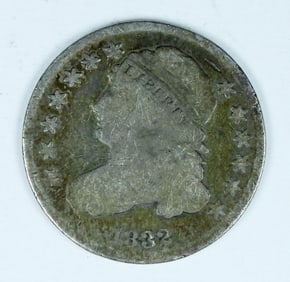 1832 CAPPED BUST SILVER DIME