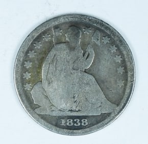 1838 SEATED DIME