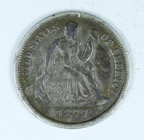 1877-CC SEATED DIME