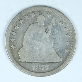 1877 SEATED QUARTER