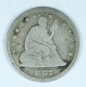 1877-CC SEATED QUARTER