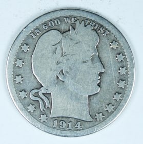 1914-S BARBER QUARTER