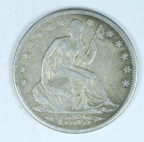 1853-O SEATED HALF DOLLAR
