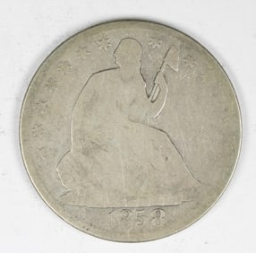 1858-O SEATED HALF DOLLAR