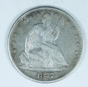1877 SEATED HALF DOLLAR