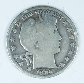 1896 BARBER HALF DOLLAR