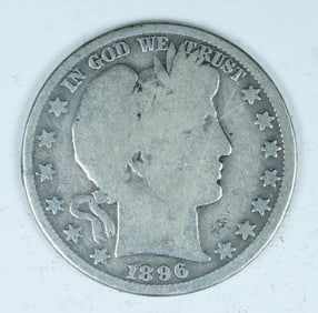1896-O BARBER HALF DOLLAR