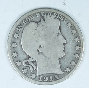 1914 BARBER HALF DOLLAR