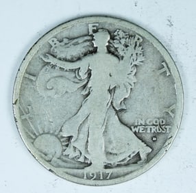 1917-D OBV WALKING LIBERTY HALF