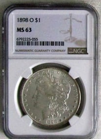 1898-O MORGAN DOLLAR NGC MS-63