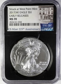2017(W) AMERICAN SILVER EAGLE NGC MS70