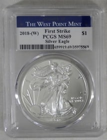 2018-(W) SILVER EAGLE PCGS MS-69
