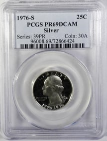 1976-S SILVER WASHINGTON QTR PCGS !
