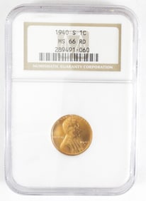 1940-S LINCON CENT NGC MS66RD