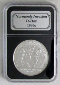 1940'S NORMANDY INVASION D-DAY SILVER ROUND