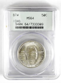 1946 BOOKER T WASHINGTON 50c PCGS MS64