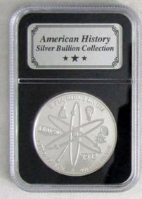 1960'S APOLLO MOON LANDING SILVER COIN