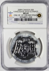 2009 CANADA S$5 MS69