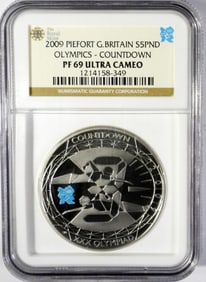 2009 G. BRITAIN S$5 PND PF 69 ULTRA CAMEO