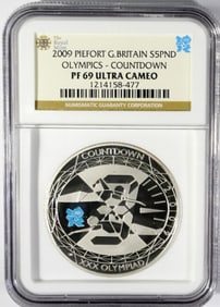 2009 G. BRITAIN S$5 PND PF 69 ULTRA CAMEO