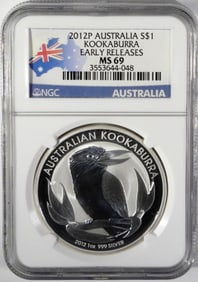 2012P AUSTRALIA S$1 EARY RELEASE MS69
